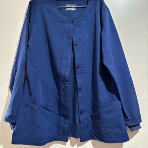 Women's Blue Scrub Jacket